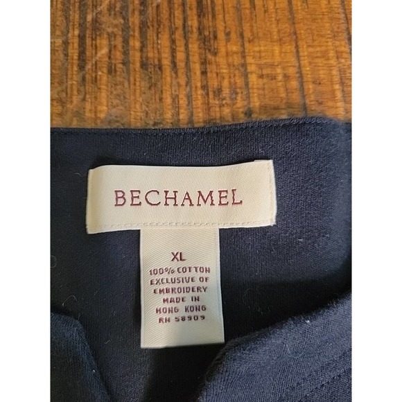 Bechamal Scarecrow Fall Black Embroidered Top - Sz XLarge - Picture 9 of 9